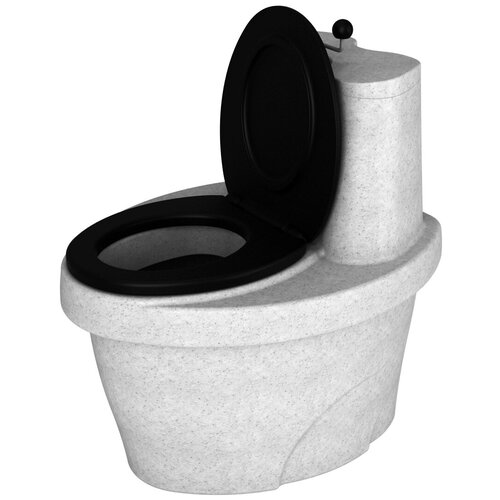 Туалет торфяной «Rostok» белый гранит