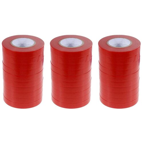 30 рулонов высококачественной ленты в красном оттенке для тапенера