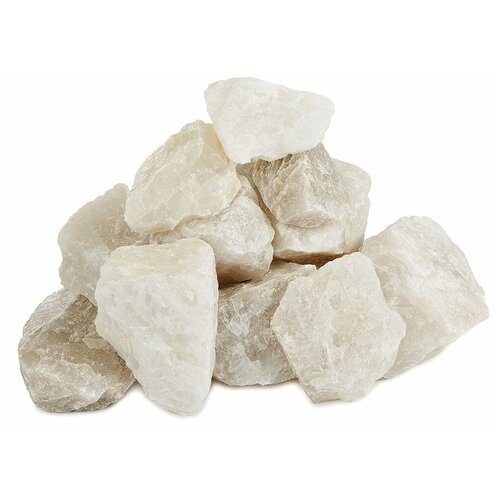 Камни для бани белый кварцит