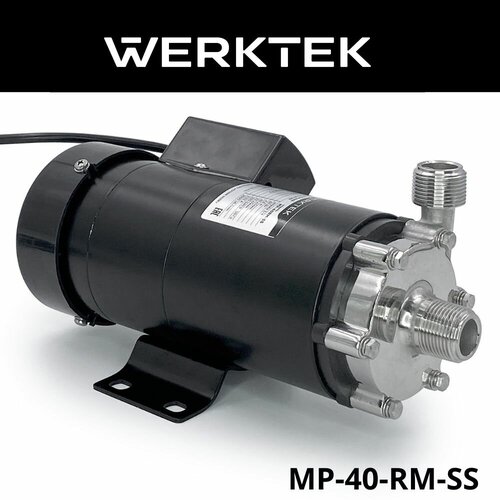Насос Werktek центробежный с магнитной муфтой высокотемпературный MP-40RM-SS (нержавейка)