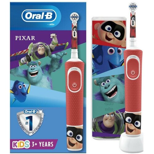 Щетка зубная электрическая ORAL-B Pixar D100.413.2KX красный