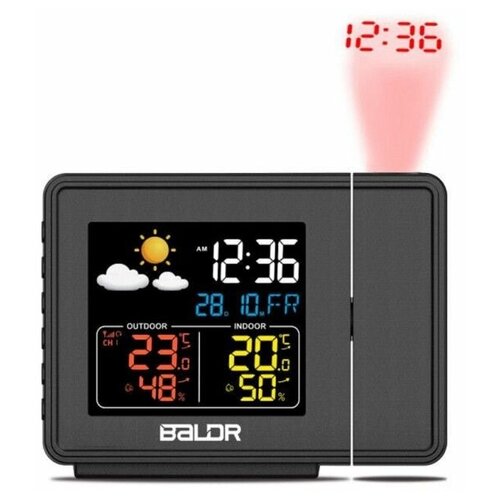 BALDR B0367WST2H2R-V1 часы проекционные c внешним датчиком и функцией прогноза погоды