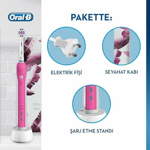 Прибор для чистки зубов Oral-B Электрическая зубная щетка Oral-B PRO 750 Pink Design Edition
