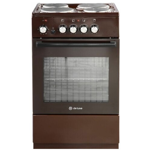 Кухонная плита Deluxe 5004.18э-014 коричневый