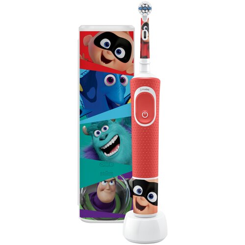 Электрическая зубная щетка Oral-B Vitality Kids Pixar D100.413.2KX + чехол