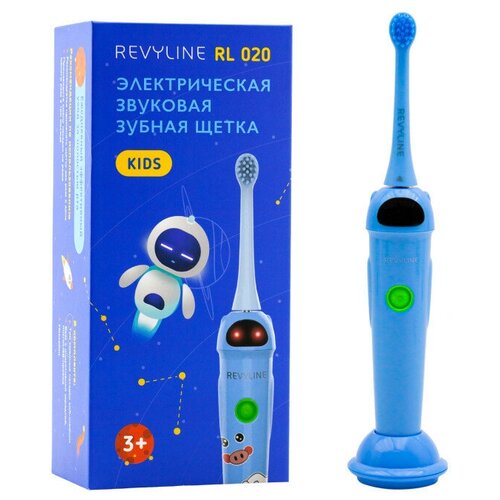 Электрическая звуковая зубная щетка Revyline RL 020 детская синяя