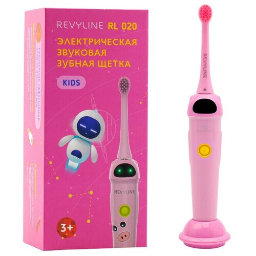 Revyline Электрическая звуковая зубная щетка Revyline RL 020 детская розовая