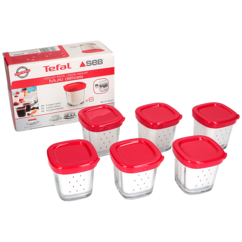 Набор баночек для йогуртницы Tefal XF100501 (6шт/комплект)