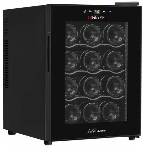 Винный шкаф Meyvel MV12-TB1 (термоэлектрический отдельностоящий холодильник для вина на 12 бутылок)
