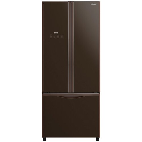 Двухкамерный холодильник Hitachi R-WB 562 PU9 GBW коричневое стекло