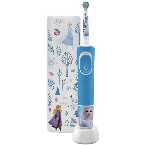 Электрическая зубная щетка Oral-B Frozen Special Edition + дорожный чехол