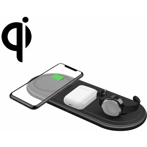 Беспроводное зарядное устройство OJD-56 3 in 1 10W Quick Charger для зарядки смартфонов