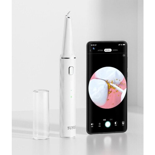 Ультразвуковой инструмент для удаления зубного камня Sunuo T12 Pro Smart Visual Ultrasonic Dental Scale White