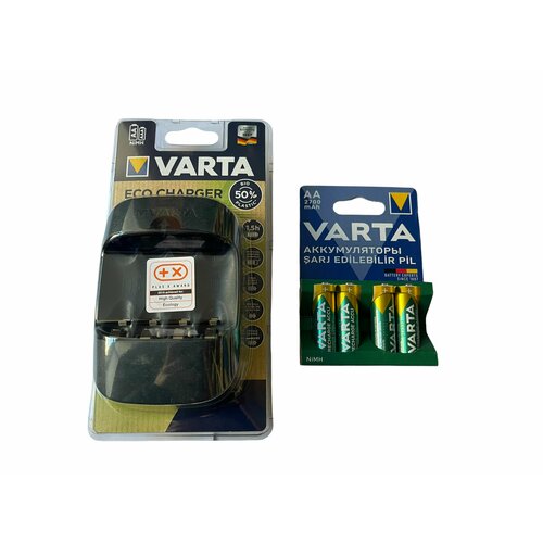 Зарядное устройство VARTA с аккумуляторами AA 2700mAh 4