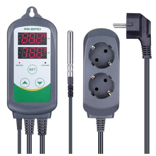 Контроллер температуры 220B AC с розеткой (нагрев+охлаждение) Inkbird ITC-308