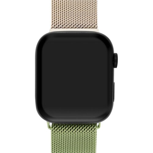 Ремешок для Apple Watch Series 8 41 мм Mutural металлический Зелёно-золотой