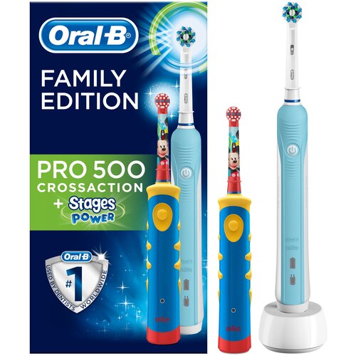 звуковая зубная щетка Oral-B Pro 500 + Kids D10.513K