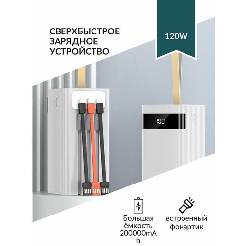 POWER BANK FAST CHARGER белый 20000 mAh