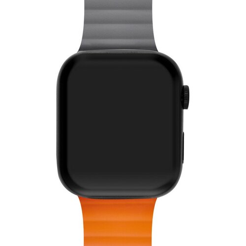 Ремешок для Apple Watch Series 6 40 мм Mutural силиконовый Серо-оранжевый