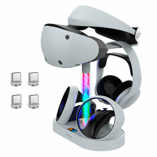 Зарядная RGB док-станция для контроллеров Sony PlayStation VR2 Sense Controller