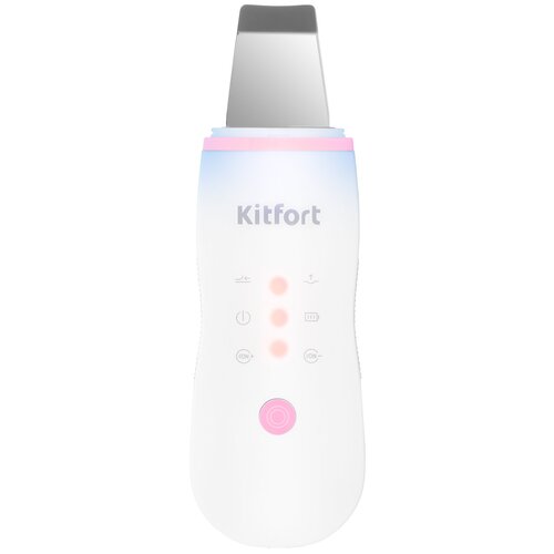 Аппарат для ультразвуковой чистки лица kitfort КТ-3120-1 бело-розовый