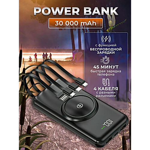 Портативный внешний аккумулятор POWER BANK MagSafe 30000 mAh