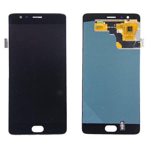 Дисплей для OnePlus 3T в сборе с тачскрином Черный - (OLED)