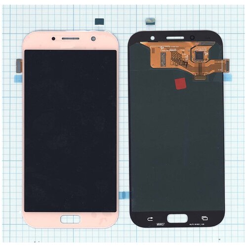Дисплей для Samsung Galaxy A7 (2017) SM-A720F розовый