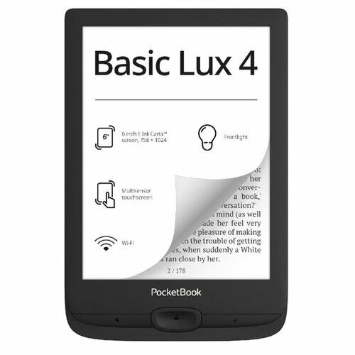 PocketBook Электронная книга PocketBook 618 Basic Lux 4 Ink Black (PB618-P-WW)