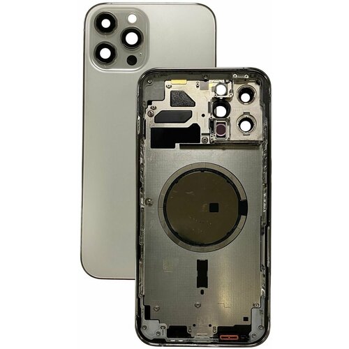 Корпус для iPhone 12 Pro Max (Silver) A2410 / A2411 / A2412 (AASP)