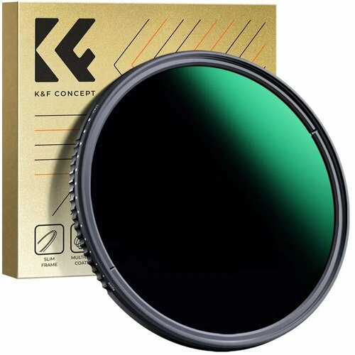 Переменный нейтральный фильтр K&F Concept Variable ND3-ND1000 55mm (1.5-10 стопов)