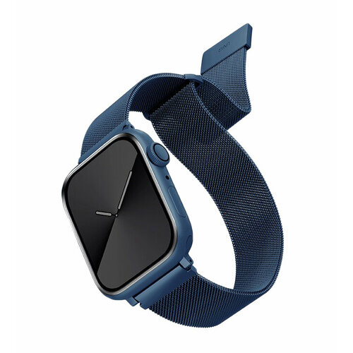 Ремешок для Apple Watch 38-41mm Uniq Dante Strap Mesh Steel Cobalt Blue