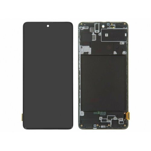 Дисплей для Samsung A715F (A71) модуль Черный