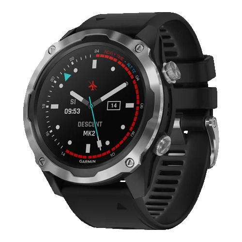 Умные часы Garmin Descent Mk2 stainless steel with silicone band