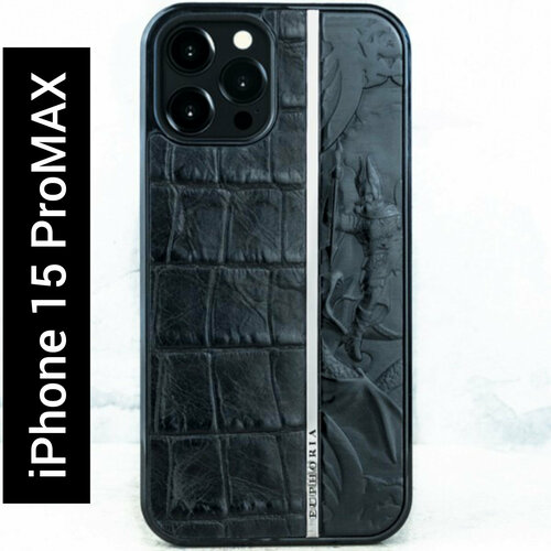 Чехол iPhone 15 Pro Max / Euphoria HM Sauroctonos - Euphoria HM Premium - натуральная кожа