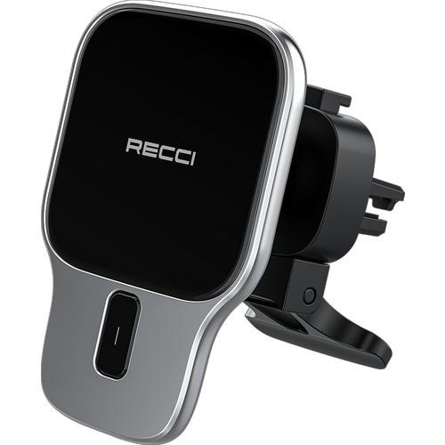 Держатель для телефона автомобильный с беспроводной зарядкой Recci RHO-C15 магнитный