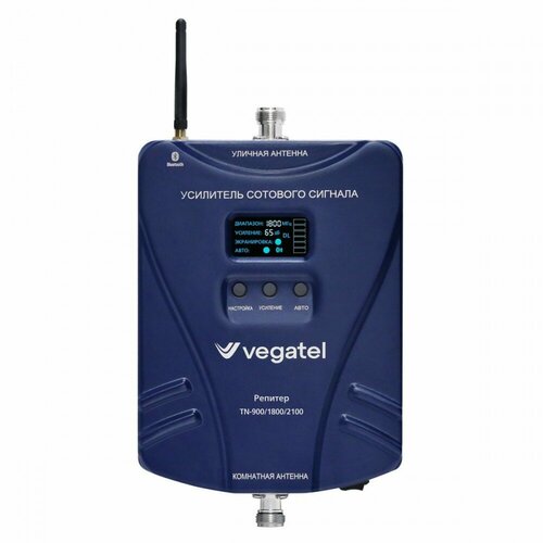 Репитер VEGATEL TN-900/1800/2100. Усилитель сотовой связи 2G и интернета 3G