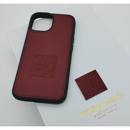 Подарок Чехол для iPhone 14 с вашей монограммой "Н" William Morris