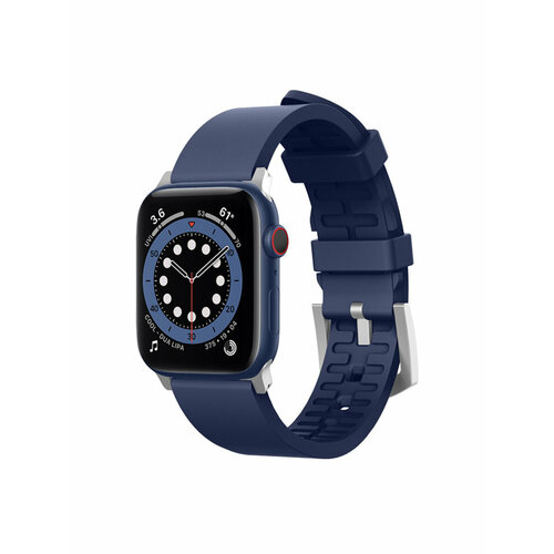 Elago для Apple Watch 38/40/41 mm ремешок Sport Rubber strap Blue