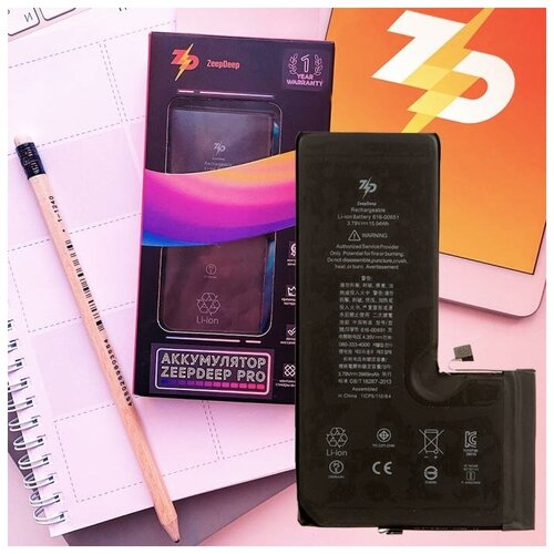 IPhone 11 Pro Max / Аккумулятор для iPhone 11 Pro Max ZeepDeep Pro-series: батарея 3969 mAh