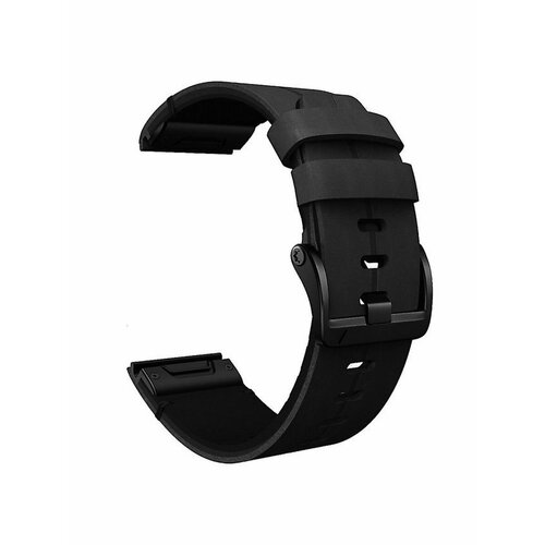 Кожаный ремешок для часов Garmin 26 мм черный