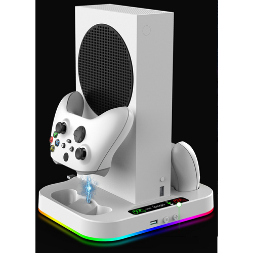 Многофункциональный стенд VOLFOX с зарядкой и RGB подсветкой для Xbox series S