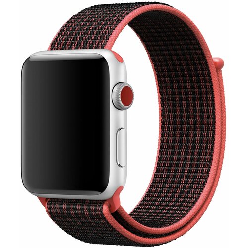Ремешок Apple Sport Loop Bright Crimson/Black для Apple Watch Nike 38-40-41mm MRPD2ZM/A