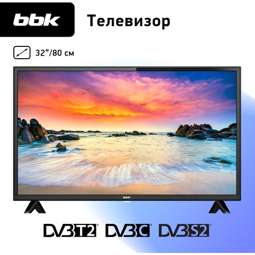 LED телевизор BBK 32LEM-1040/TS2C черный