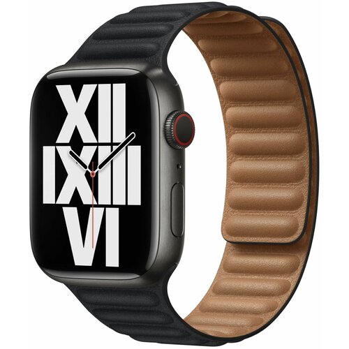 Ремешок Apple Leather Link Midnight S/M для Apple Watch 42-44-45-49mm ML813ZM/A