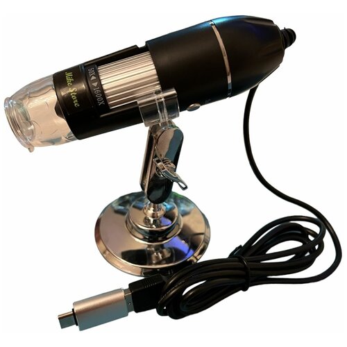 Портативный цифровой микроскоп с камерой Mike Store KM-06 -/USB микроскоп/увеличение до 1600х/для Android/для Windows.