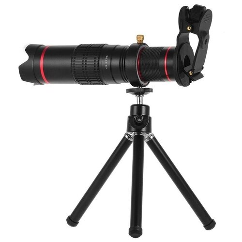 Портативный монокулярный телескоп для смартфонов 22X Telephoto Lens с мини-штативом и жестким футляром