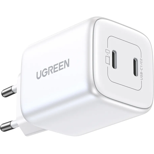 Сетевое зарядное устройство Ugreen CD 294 USB-C+USB-C PD GaN Fast Charger 45W