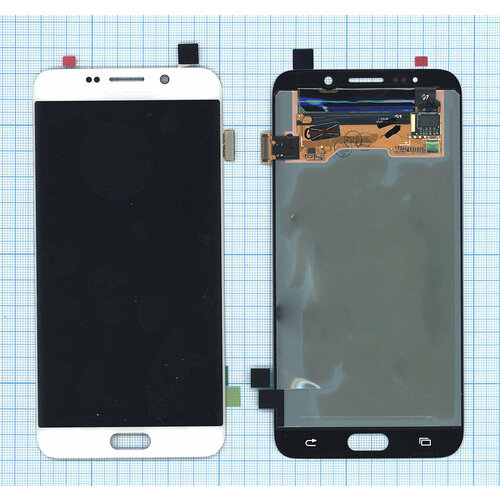 Дисплей (модуль) для Samsung Galaxy S6 Edge Plus SM-G928F в сборе с тачскрином белый