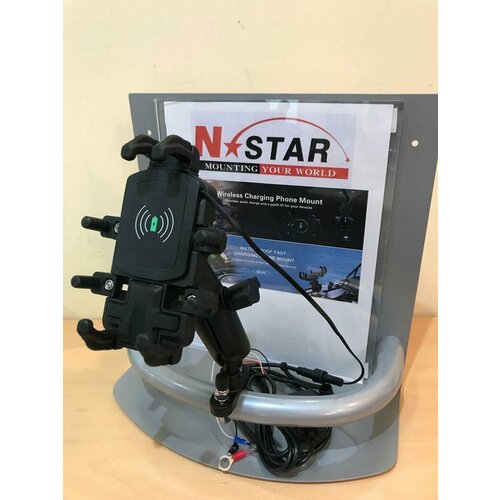 Крепление N-Star AG с беспроводной зарядкой для смартфонов на руль